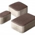 Плитка бетон пресс "Классико" (115*115, 172*115, 57*115) 60мм, коричневый (0,573м2/ряд)