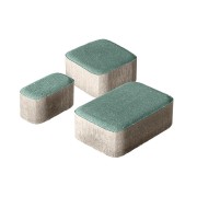Плитка бетон пресс "Классико" (115*115, 172*115, 57*115) 60мм, зеленый (0,573м2/ряд) - фото - 1
