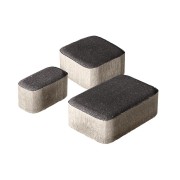 Плитка бетон пресс "Классико" (115*115, 172*115, 57*115) 60мм, черный (0,573м2/ряд)