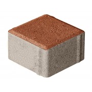 Плитка бетон пресс П20-6 "Квадрат" Гранит (100*100) 60мм, терракот (792) - фото - 1
