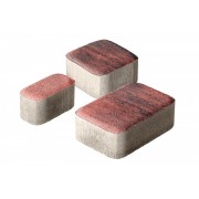Плитка бетон пресс "Классико" Color mix (115*115, 172*115, 57*115) 60мм, Вулкан (0,573м2/ряд) - фото - 1