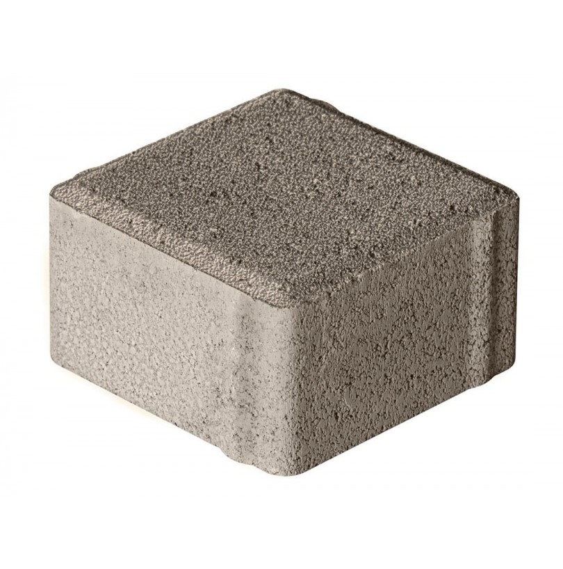 Плитка бетон пресс П20-6 "Квадрат" Гранит (100*100) 60мм, серый (792)