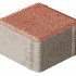 Плитка бетон пресс П20-6 "Квадрат" Гранит (100*100) 60мм, красный (792)