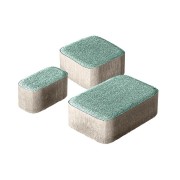 Плитка бетон пресс "Классико" Гранит (115*115, 172*115, 57*115) 60мм, зеленый (0,573м2/ряд)