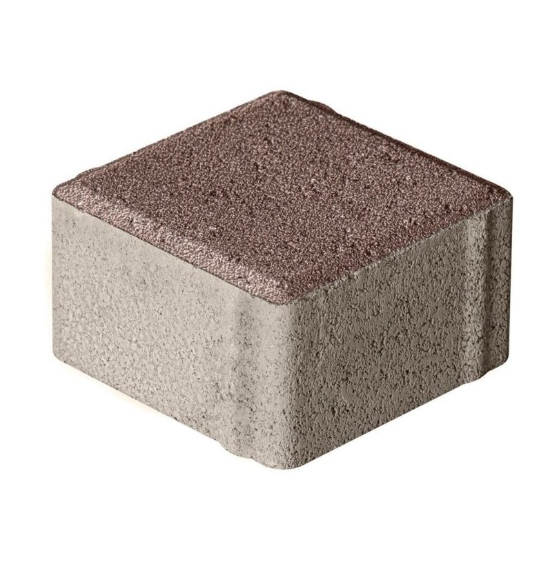 Плитка бетон пресс П20-6 "Квадрат" Гранит (100*100) 60мм, коричневый (792)