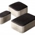 Плитка бетон пресс "Классико" Гранит (115*115, 172*115, 57*115) 60мм, черный (0,573м2/ряд)