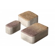 Плитка бетон пресс "Классико" Color mix Гранит (115*115,172*115,57*115) 60мм, Листопад (0,573м2/ряд) - фото - 1