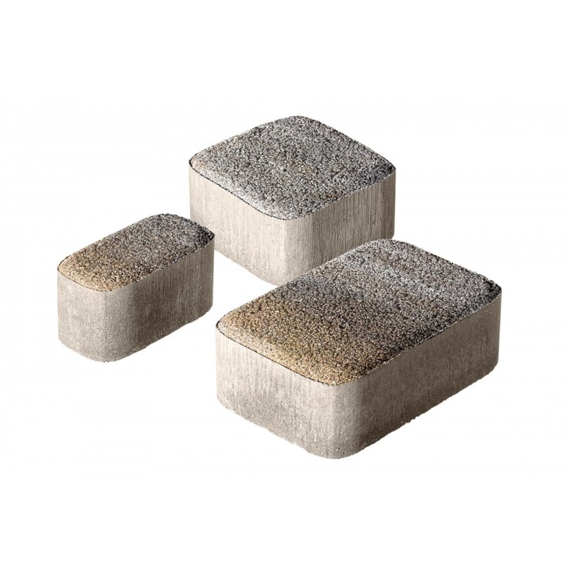 Плитка бетон пресс "Классико" Color mix Гранит (115*115,172*115,57*115) 60мм, Песчаник (0,573м2/ряд)