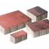 Плитка бетон пресс "Бавария" Color mix (280*210, 210*140,140*140, 140*70) 60мм, Вулкан (0,549м2/ряд)