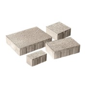 Плитка бетон пресс "Бавария" Гранит (280*210, 210*140, 140*140, 140*70) 60мм, серый (0,549м2/ряд)