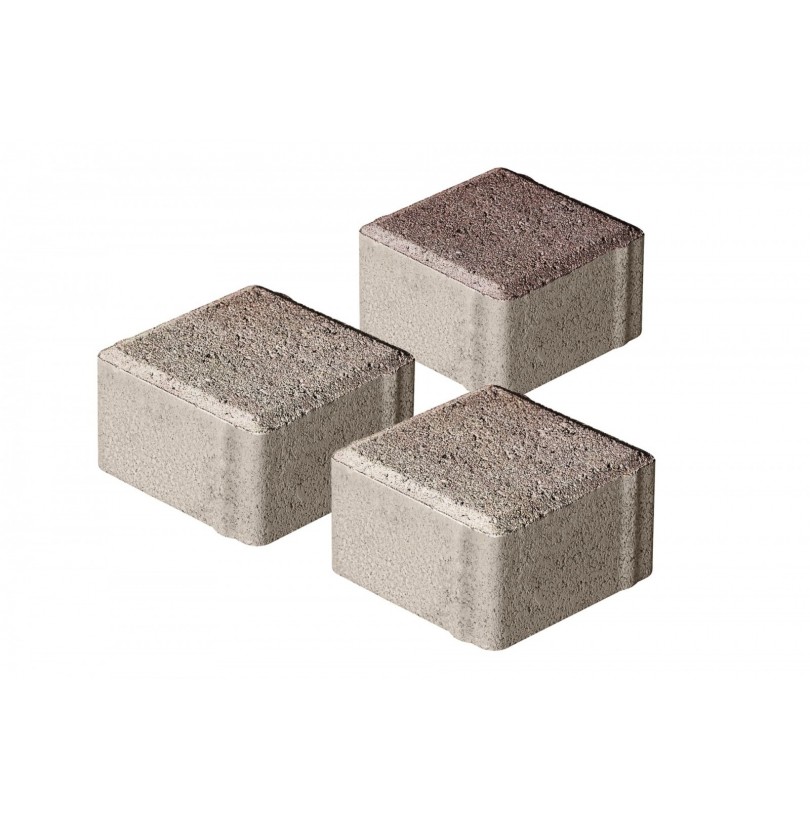 Плитка бетон пресс П20-6 "Квадрат" Color mix (100*100) 60мм, Хаски (792)