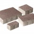 Плитка бетон пресс "Бавария" Гранит (280*210,210*140,140*140,140*70) 60мм, коричневый (0,549м2/ряд)
