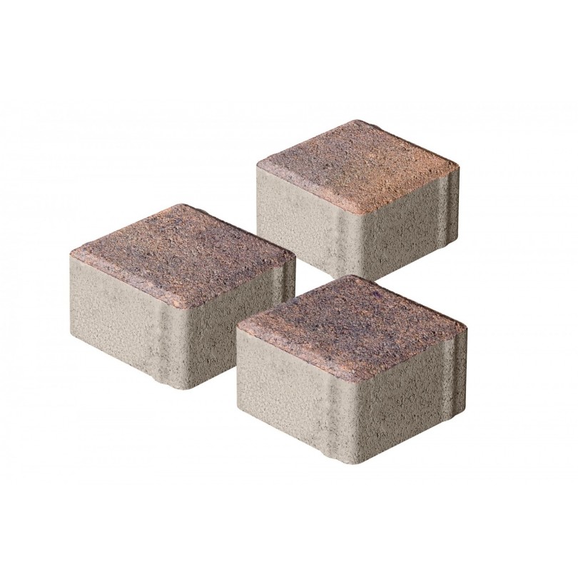 Плитка бетон пресс П20-6 "Квадрат" Color mix (100*100) 60мм, Техас (792)