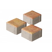 Плитка бетон пресс П20-6 "Квадрат" Color mix (100*100) 60мм, Мальва (792) - фото - 1