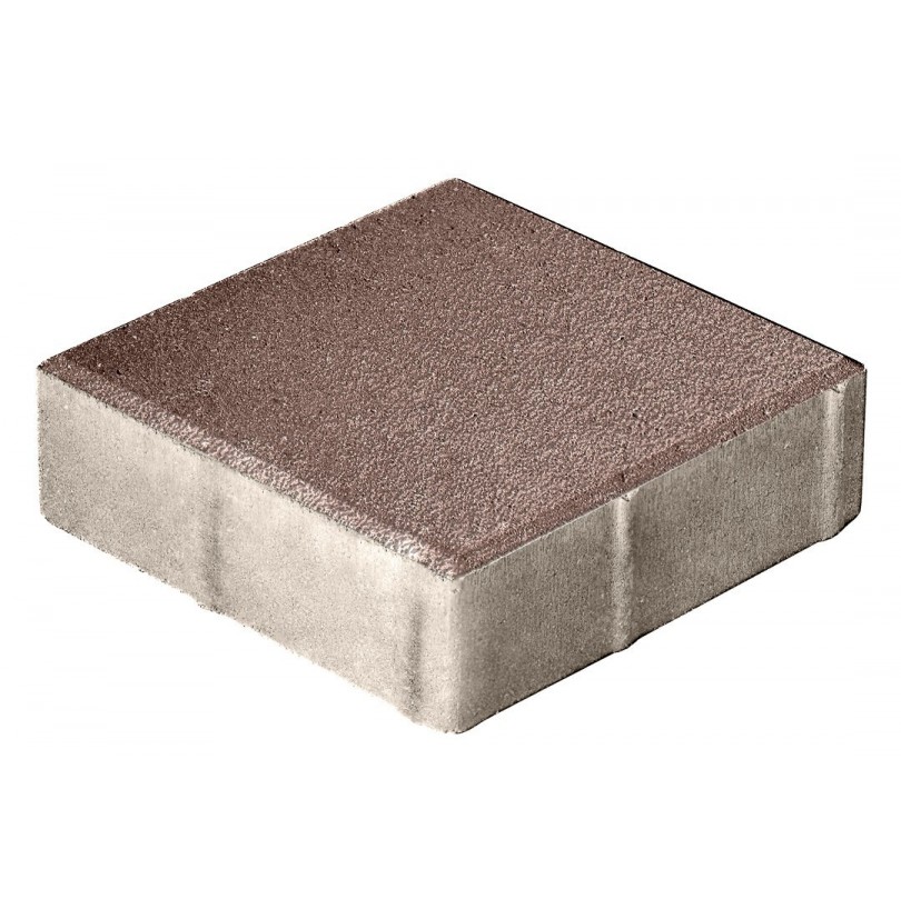 Плитка бетон пресс П15-6 "Квадрат" Гранит (300*300) 60мм, коричневый (104)