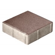 Плитка бетон пресс П15-6 "Квадрат" Гранит (300*300) 60мм, коричневый (104)