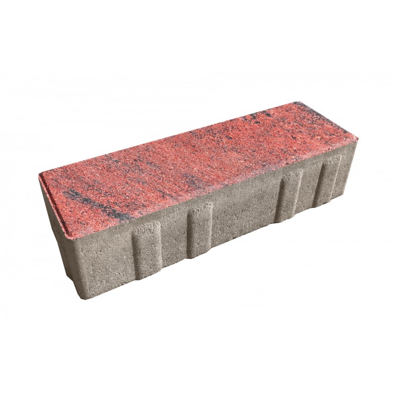 Плитка бетон пресс "Ригель" Color mix (240*80) 60мм, Вулкан (420) - фото - 1
