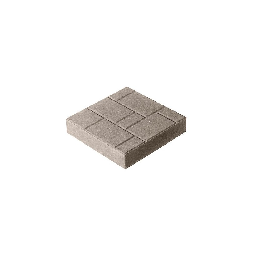 Плитка бетон пресс П3-6 "Квадрат" (300*300) 60мм, серый (104)