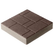 Плитка бетон пресс П3-6 "Квадрат" (300*300) 60мм, коричневая (104)