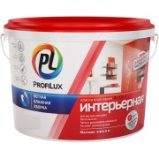 Краска для стен и потолков акриловая Profilux PL-07А матовая белая 1,4 кг - фото - 1