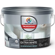 Краска для стен и потолков водно-дисперсионная Profilux Professional Extra white матовая 13 кг - фото - 1