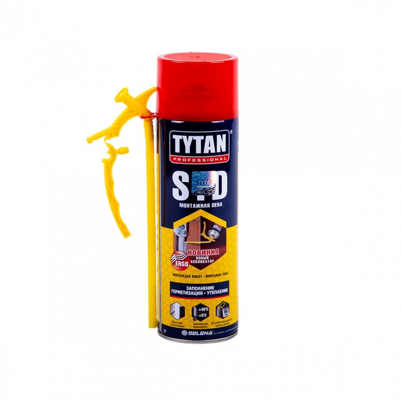 Пена монтажная бытовая "TYTAN Professional STD" 500 мл (12) - фото - 1