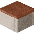 Плитка бетон пресс П20-6 "Квадрат" (100*100) 60мм, терракот (792)
