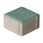 Плитка бетон пресс П20-6 "Квадрат" (100*100) 60мм, зеленый (792)