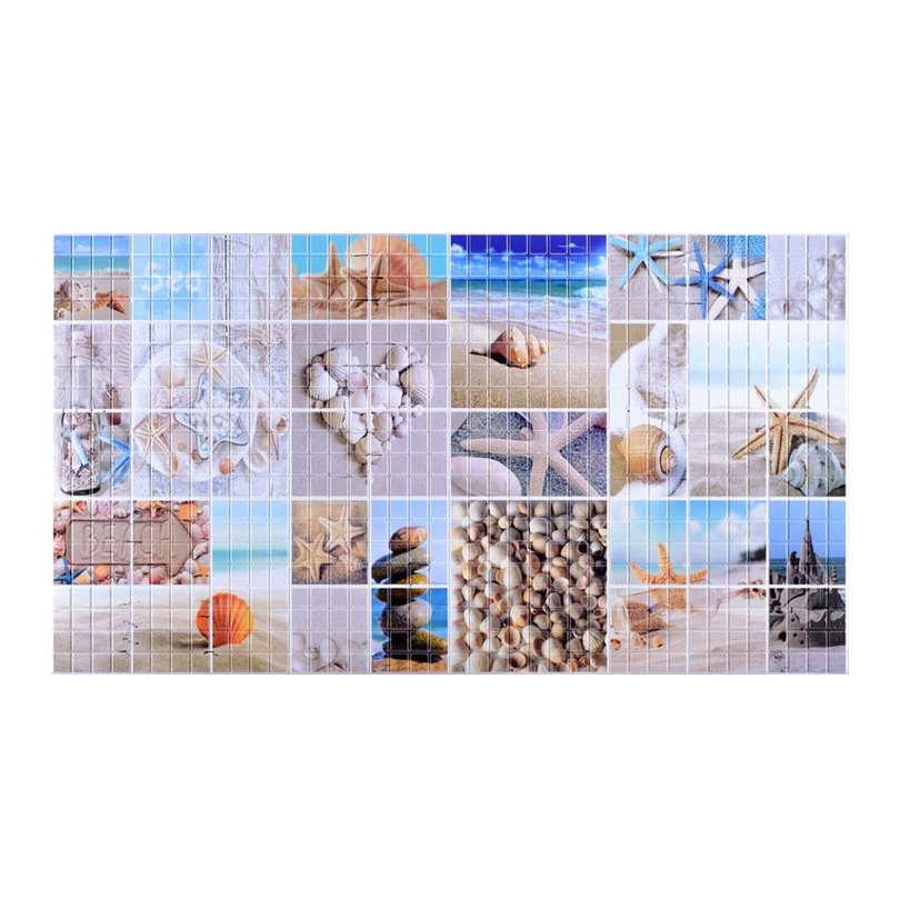 Панель ПВХ STELLA 0,3 мозаика Морской берег 957*480 мм (10) - фото - 1