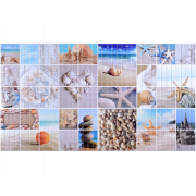 Панель ПВХ STELLA 0,3 мозаика Морской берег 957*480 мм (10) - фото - 1