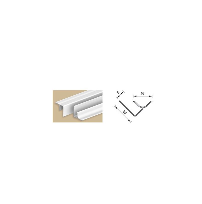 Угол внутренний для панелей универсальный 8мм 3,0м "Идеал Ламини", 001-G Белый глянцевый - фото - 2