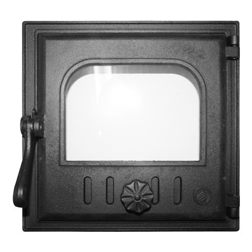 Дверца топочная К401 250х240 мм застекленная, герметичная - фото - 1