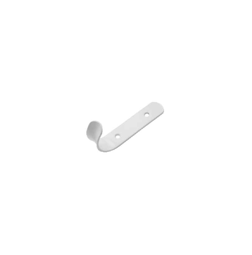 Крючок-вешалка 1 рожковый, белый "Домарт" - фото - 1