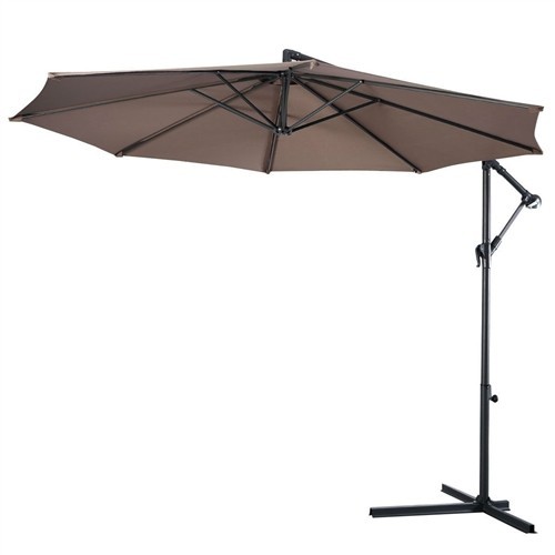 Зонт подвесной D-3м, стальная опора, цвет кофе - фото - 1