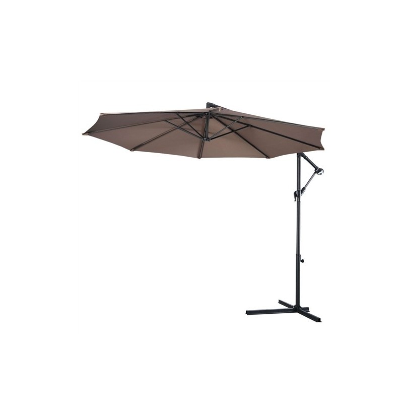 Зонт подвесной D-3м, стальная опора, цвет кофе - фото - 1