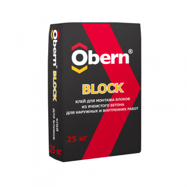 Клей для блоков ОБЕРН 25 кг (64) - фото - 1