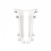 Угол внутренний для плинтуса 55мм "Идеал Комфорт", 001 Белый (2 шт. флоуп.) - фото - 1
