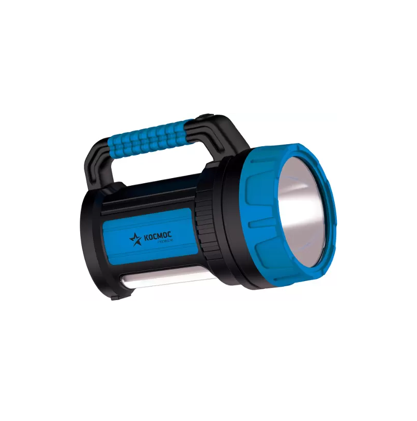 Фонарь-прожектор Космос 9107WUSB LED 7W, USB выход/синий - фото - 1