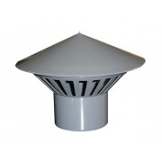 Зонт вентиляционный d 50 (серый) - фото - 1