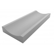 Лоток дождевой (желоб бетон) 500*200*60мм, серый (60) - фото - 1