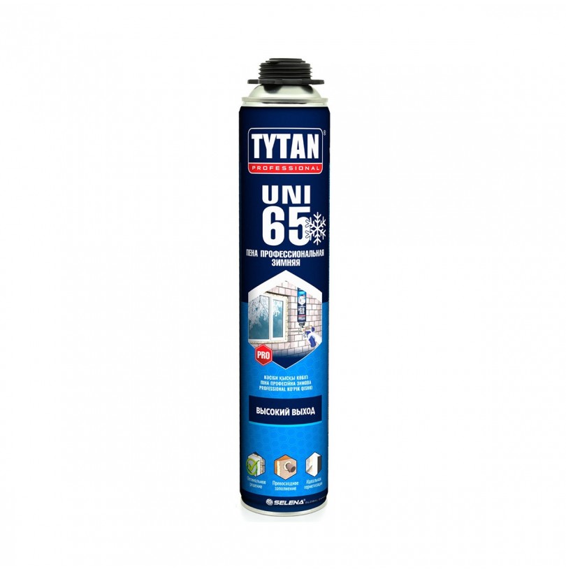 Пена монтажная профф "TYTAN Professional 65 Uni"зимняя 1000мл - фото - 1