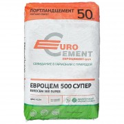 Цемент ЕВРОЦЕМЕНТ 500 СУПЕР 50кг (40) - фото - 1