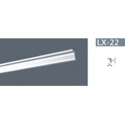 Плинтус потолочный NMC LX-22(280) 25*20мм 2м (140) - фото - 1