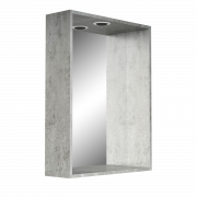 Шкаф зекальный Милена/Виктория со светильником 600х700х140 - фото - 1