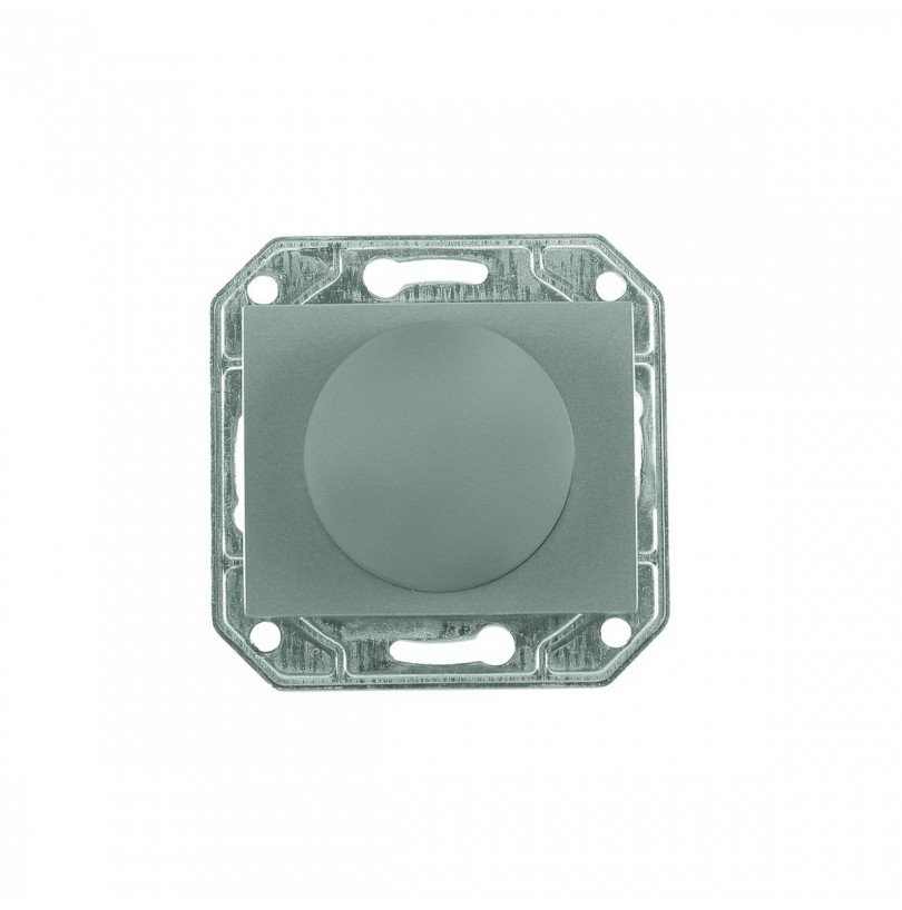 Выключатель ProfiTec Corsa ST серебро мат мех+накл 1СП диммер 500W (PC-пласт) (910510-М) - фото - 1