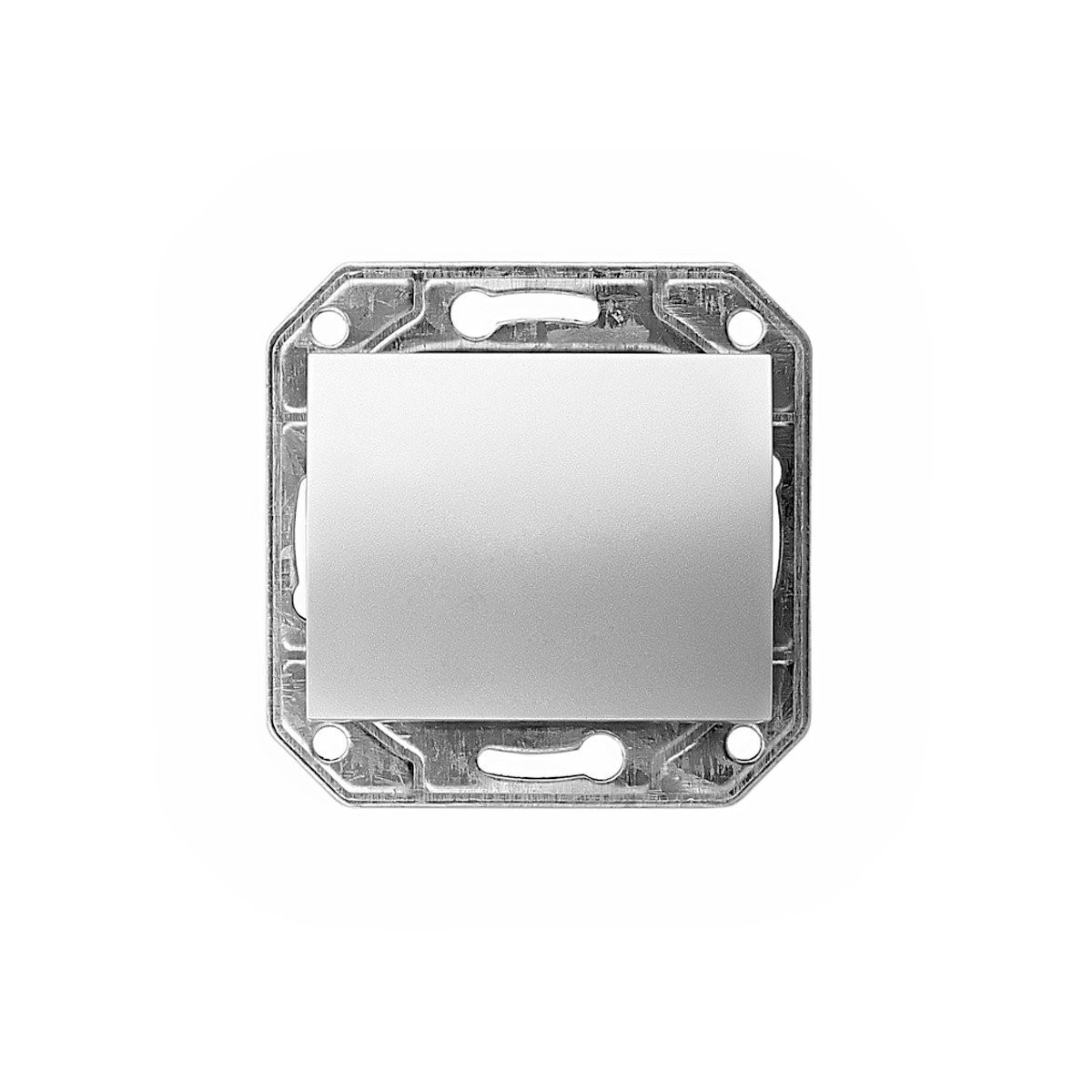 Выключатель ProfiTec Corsa ST серебро металл мех+накл 1СП (PC-пласт) (911801-M) - фото - 1