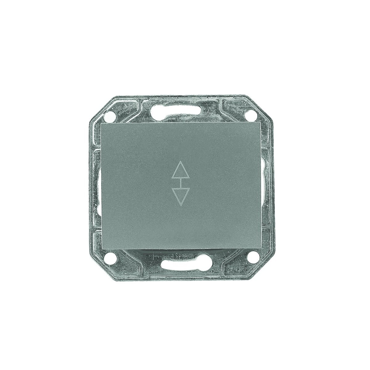 Выключатель ProfiTec Corsa ST серебро мат мех+накл 1СП проход (PC-пласт) (910511-М) - фото - 1