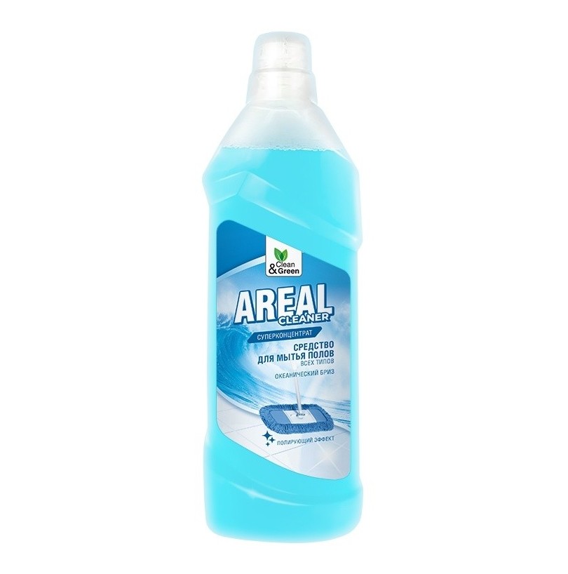 Моющее средство для мытья пола Areal Clean&Green "Океанический бриз" 1л - фото - 1