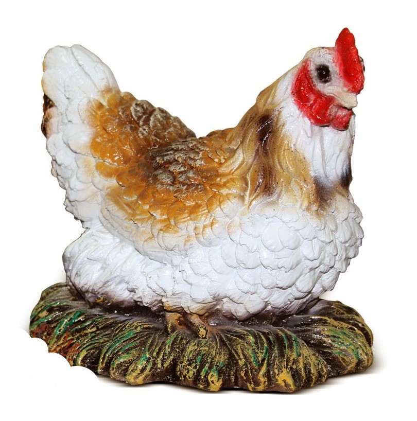 Садовая фигура Курица в гнезде - фото - 1
