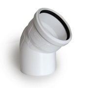 Отвод малошумной канализации ELITE 110*87 (белый) - фото - 1